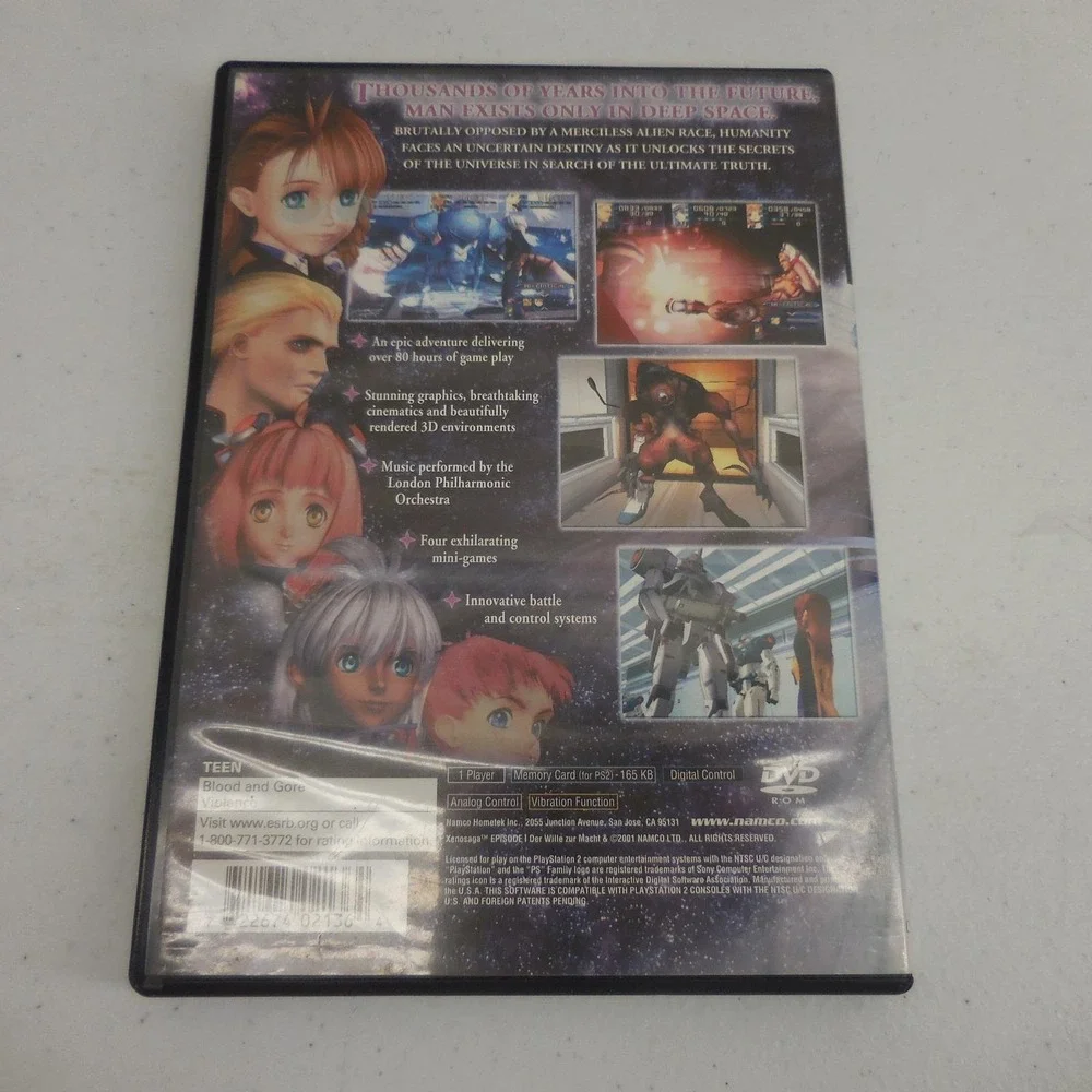 Xenosaga Episode I 1 Der Wille zur Macht Black Label PS2 MINT Complete+reg card!